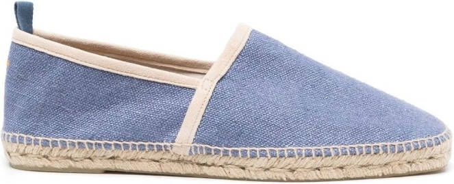 Castañer Espadrilles met contrasterende afwerking Blauw