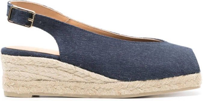 Castañer 50 mm Dosalia slingback espadrilles Blauw