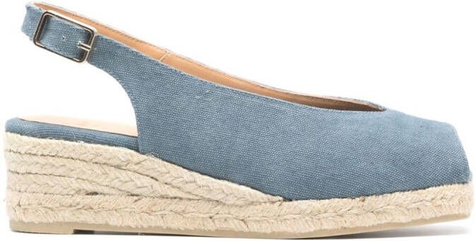 Castañer Dosalia espadrilles van biologisch katoen Blauw