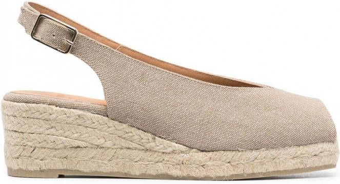 Castañer Dosalia espadrilles met sleehak Beige