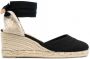 Castañer Espadrille pumps met sleehak Zwart - Thumbnail 1