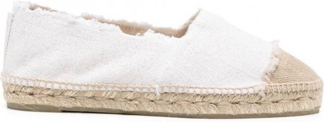 Castañer Espadrilles met contrasterende neus Wit