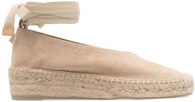 Castañer Espadrilles met enkelbandje Bruin