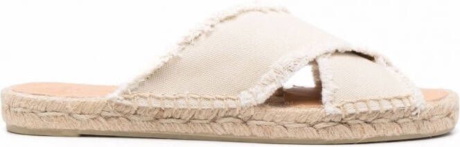 Castañer Espadrilles met gekruiste band Wit