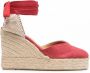 Castañer Espadrilles met plateauzool Rood - Thumbnail 1