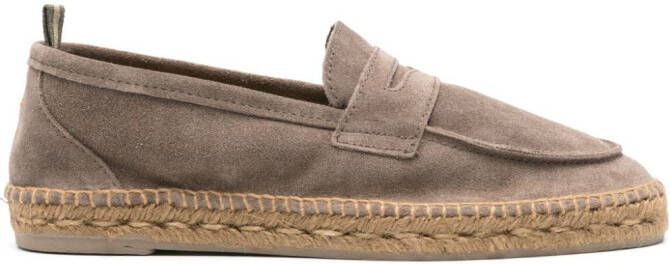 Castañer Espadrilles met raffia zool Grijs