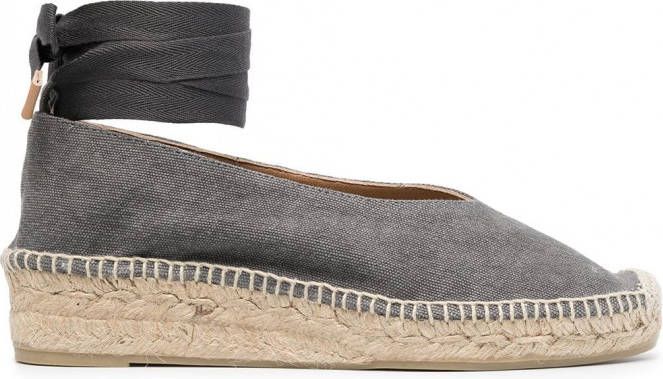 Castañer Gea espadrilles met sleehak Grijs