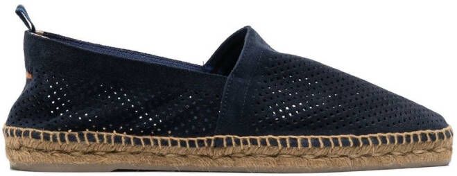 Castañer Leren espadrilles Blauw