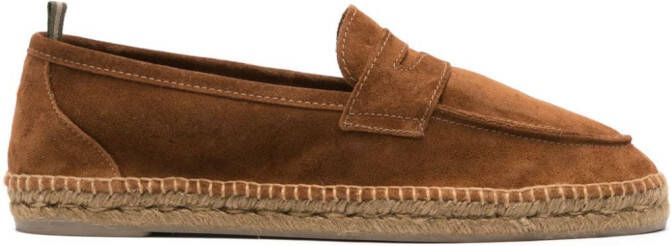 Castañer Nacho suède espadrilles Bruin