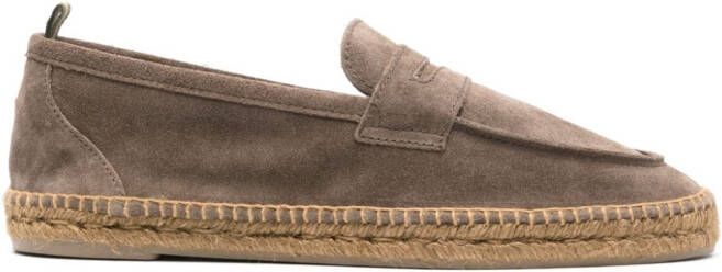 Castañer Nacho suède espadrilles Bruin