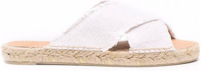 Castañer Sandalen met gekruiste bandjes Wit