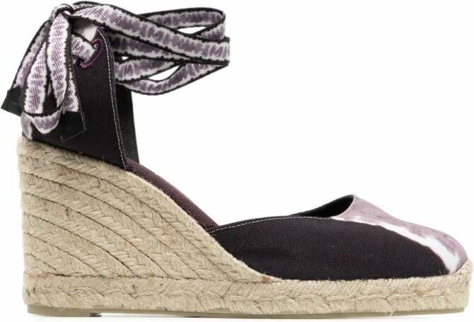 Castañer x Altuzarra Carina espadrilles met sleehak Paars - Schoenen.nl