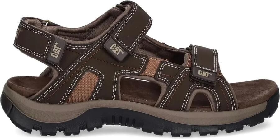 Caterpillar Giles sandalen met drie bandjes Bruin