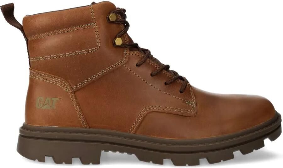 Caterpillar Leren veterlaarzen Bruin