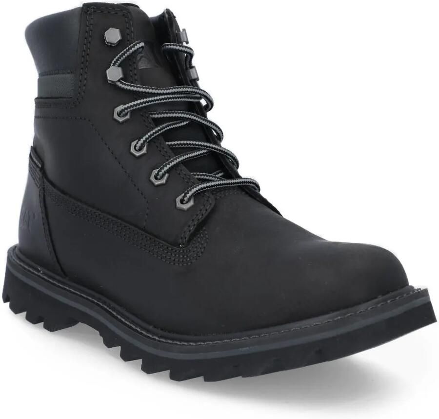 Caterpillar Leren wandellaarzen Zwart