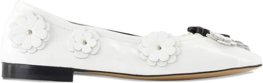Cecilie Bahnsen Ballerina's verfraaid met bloemen Wit