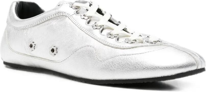 Cecilie Bahnsen Blaise leren sneakers met studs Zilver