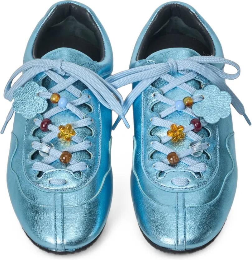 Cecilie Bahnsen Blaise sandalen verfraaid met kralen Blauw - Foto 4