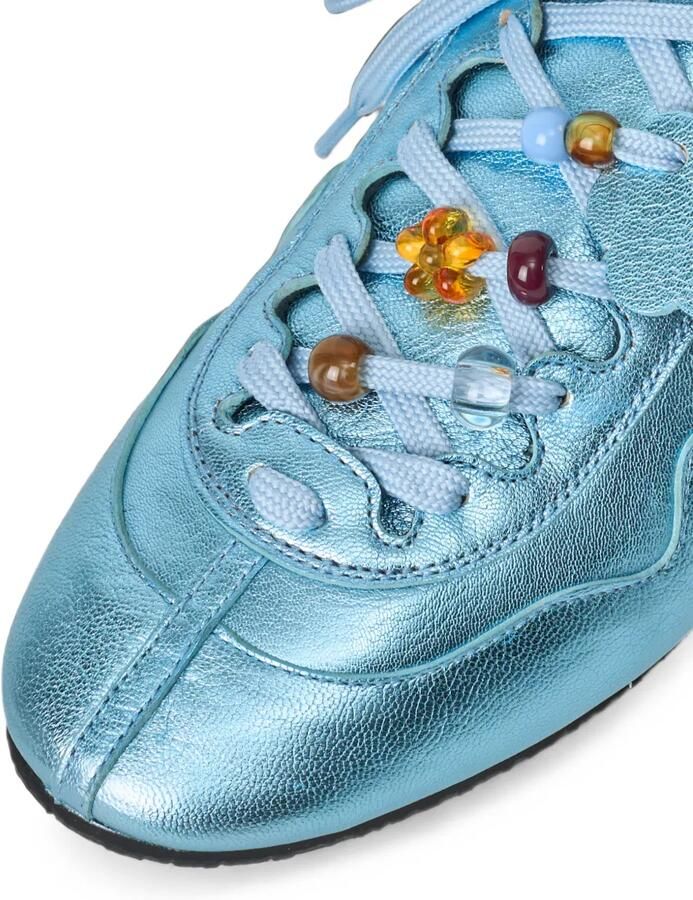Cecilie Bahnsen Blaise sandalen verfraaid met kralen Blauw - Foto 5