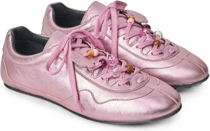 Cecilie Bahnsen Blaise sandalen verfraaid met kralen Roze - Foto 2