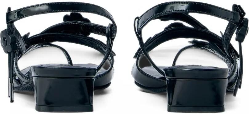 Cecilie Bahnsen Carna slingback sandalen verfraaid met bloemen Zwart - Foto 3