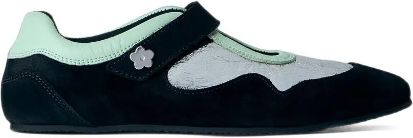 Cecilie Bahnsen Cosmo touch-strap metallic-panel sneakers Zwart