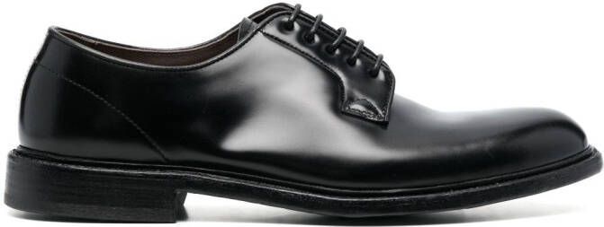 Cenere GB Leren Oxford schoenen Zwart