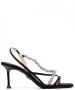 Cesare Paciotti Sandalen met edelsteen Zwart - Thumbnail 1