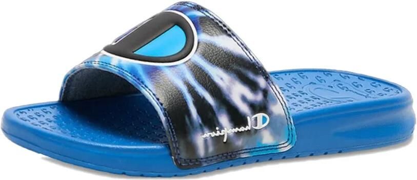 Champion Slippers met tie-dye effect Blauw