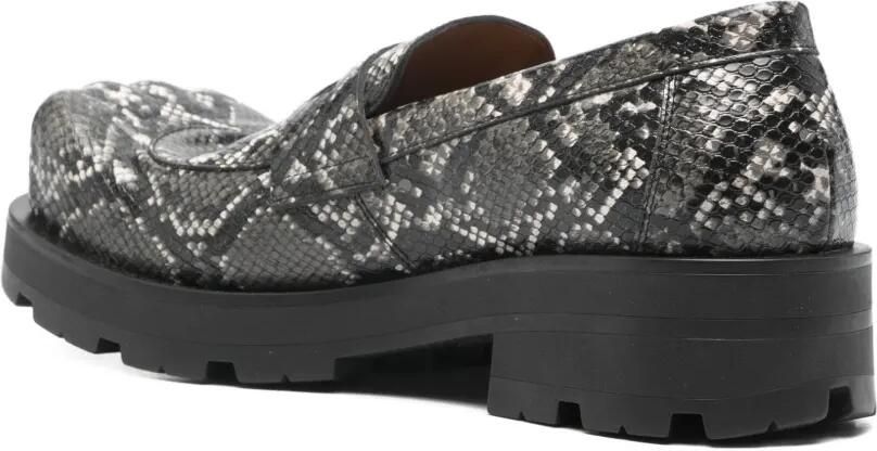 Charles Jeffrey Lover Loafers met slangenleer-effect Grijs - Foto 2
