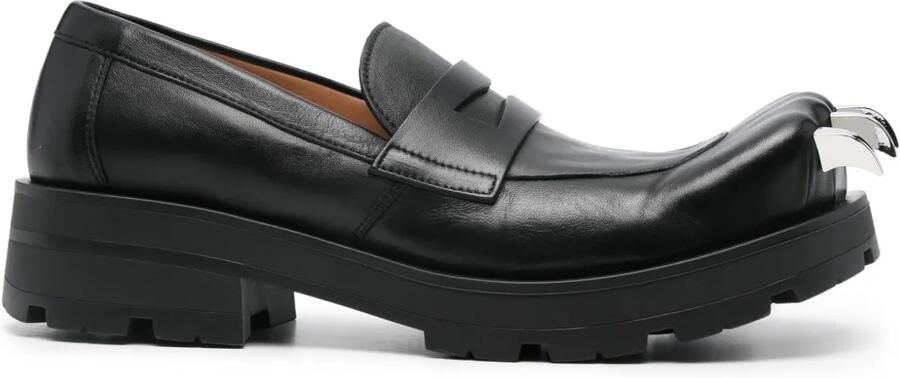 Charles Jeffrey Lover Moggies loafers met gespdetail Zwart