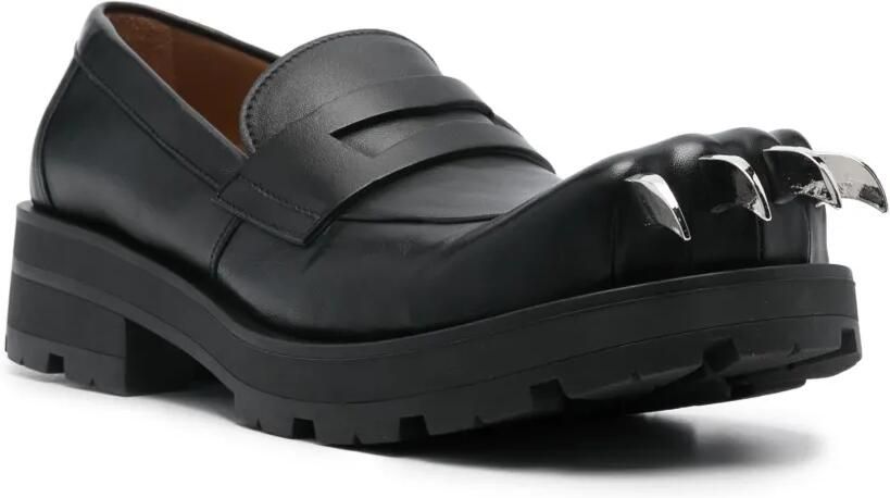 Charles Jeffrey Lover Moggies loafers met gespdetail Zwart - Foto 2