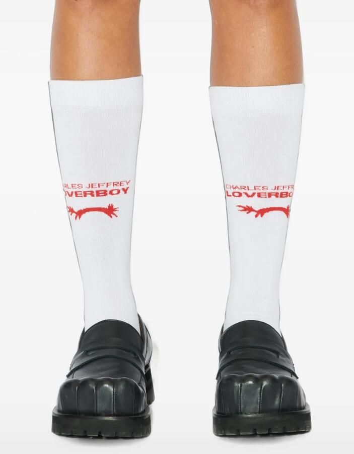 Charles Jeffrey Lover Sheathed Moggies loafers met bewerkte neus Zwart - Foto 2