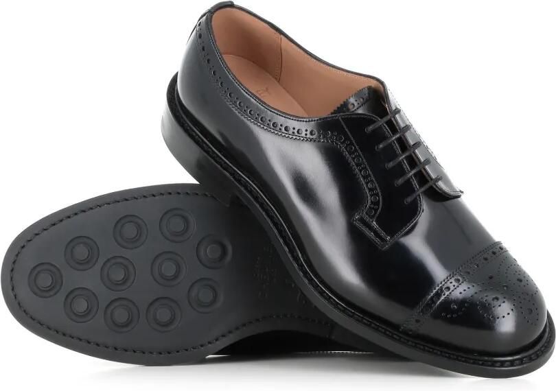 CHEANEY Derby schoenen met brogue detail Zwart