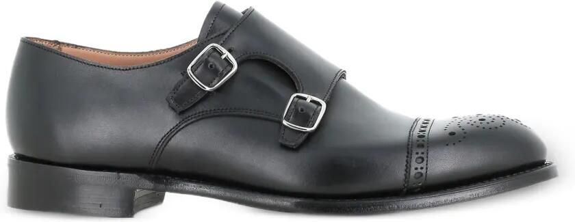 CHEANEY Schoenen met dubbele bandjes en brogue-detail Zwart