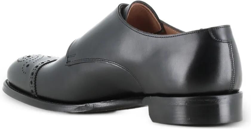 CHEANEY Schoenen met dubbele bandjes en brogue-detail Zwart - Foto 4