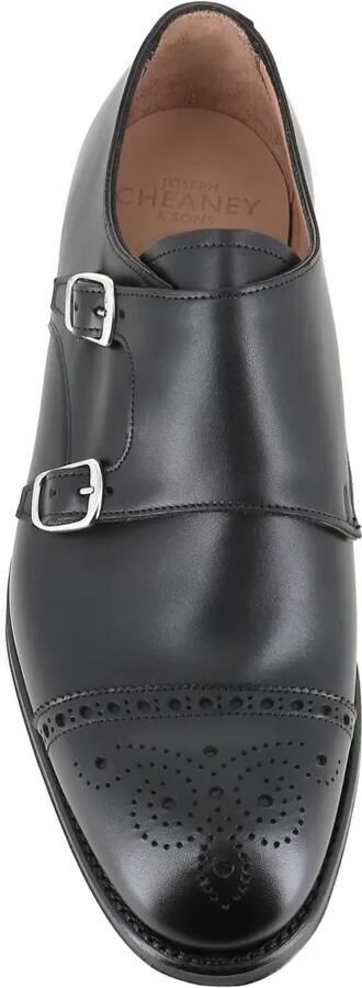 CHEANEY Schoenen met dubbele bandjes en brogue-detail Zwart - Foto 3