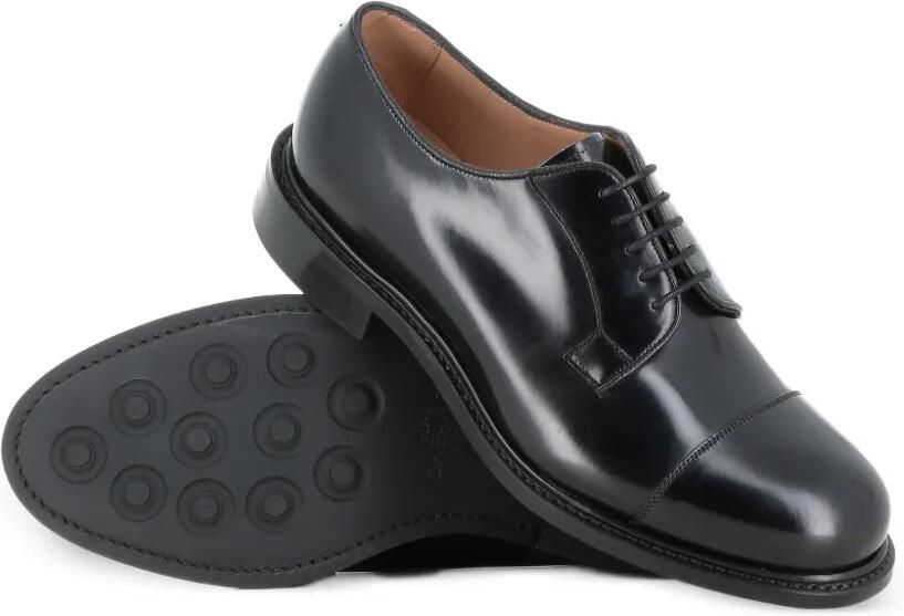 CHEANEY Epson II derby schoenen met gepolijste afwerking en kapneus Zwart - Foto 2