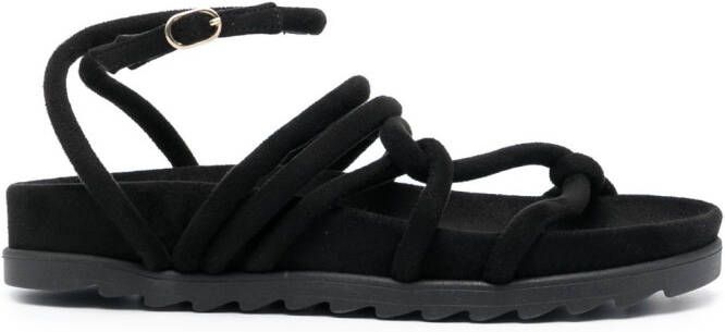 Chiara Ferragni Suède sandalen Zwart