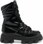 Chiara Ferragni Combat boots met geborduurd logo Zwart - Thumbnail 1