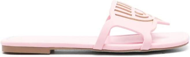 Chiara Ferragni Slippers met patroon Roze