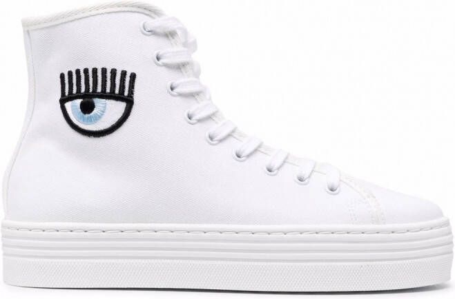 Chiara Ferragni Sneakers met patchdetail Wit