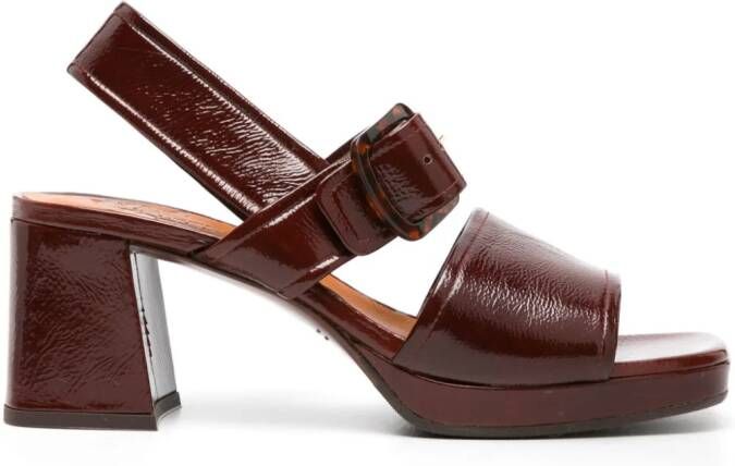 Chie Mihara 70mm Ginka leather sandals Rood