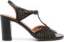 Chie Mihara Bessy geperforeerde sandalen 75 mm Zwart - Thumbnail 1