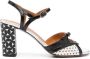 Chie Mihara Bindi 75 mm leren sandalen Zwart - Thumbnail 1