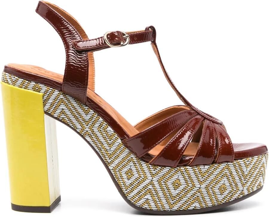 Chie Mihara 120 mm Junni sandalen Bruin