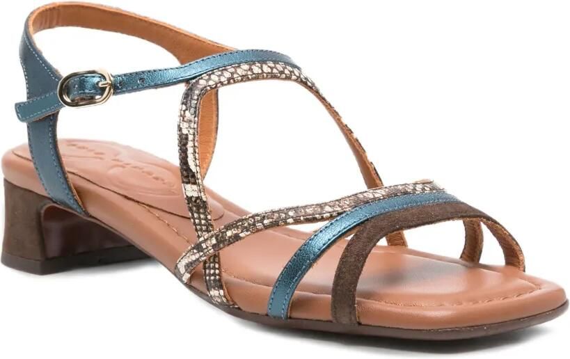 Chie Mihara 40 mm Fedan leren sandalen met slangen-effect Bruin - Foto 2