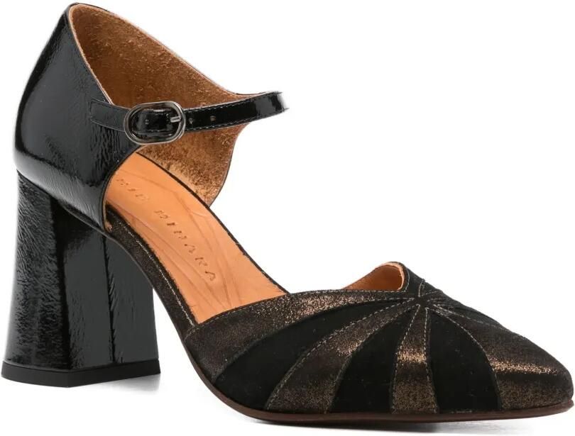 Chie Mihara 51 mm leren pumps met vlakken Zwart - Foto 4