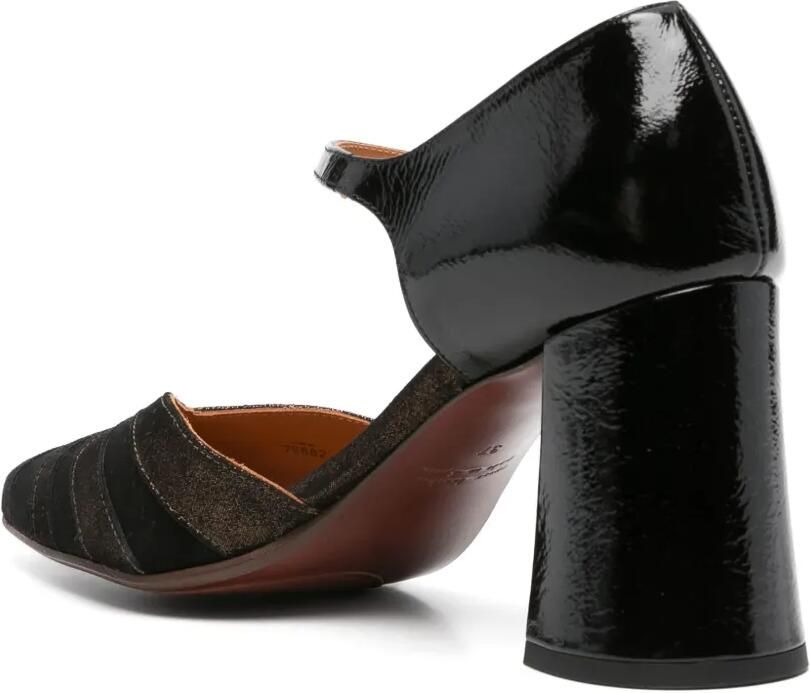 Chie Mihara 51 mm leren pumps met vlakken Zwart - Foto 2