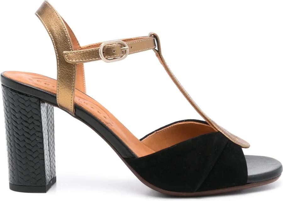Chie Mihara 85mm Biagio suède sandalen Zwart